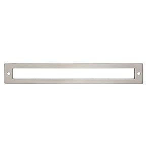 Top Knobs [TK927BSN] Die Cast Zinc Cabinet Pull Backplate - Hollin Series - Brushed Satin Nickel Finish - 7 9/16" C/C - 8 1/16" L