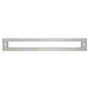 Top Knobs [TK927BSN] Die Cast Zinc Cabinet Pull Backplate - Hollin Series - Brushed Satin Nickel Finish - 7 9/16" C/C - 8 1/16" L