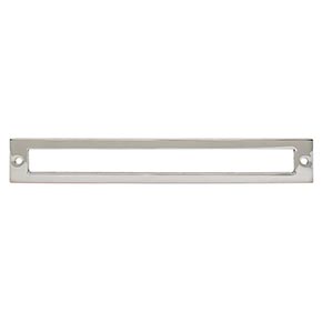 Top Knobs [TK927PN] Die Cast Zinc Cabinet Pull Backplate - Hollin Series - Polished Nickel Finish - 7 9/16" C/C - 8 1/16" L