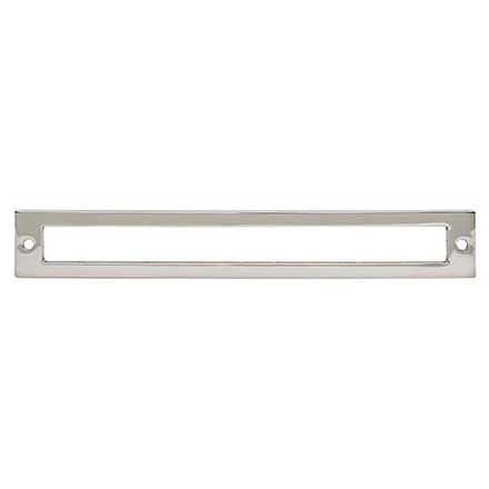 Top Knobs [TK927PN] Die Cast Zinc Cabinet Pull Backplate - Hollin Series - Polished Nickel Finish - 7 9/16&quot; C/C - 8 1/16&quot; L