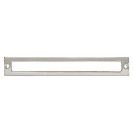 Top Knobs [TK927PN] Die Cast Zinc Cabinet Pull Backplate - Hollin Series - Polished Nickel Finish - 7 9/16" C/C - 8 1/16" L