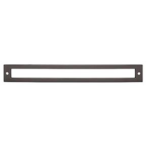 Top Knobs [TK928AG] Die Cast Zinc Cabinet Pull Backplate - Hollin Series - Ash Gray Finish - 8 13/16" C/C - 9 5/16" L