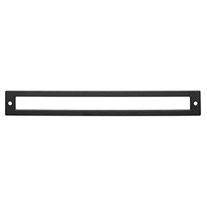 Top Knobs [TK928BLK] Die Cast Zinc Cabinet Pull Backplate - Hollin Series - Flat Black Finish - 8 13/16" C/C - 9 5/16" L