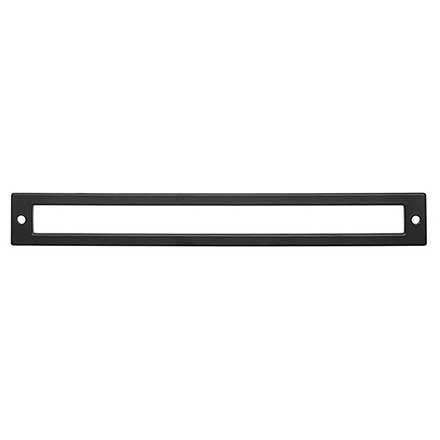 Top Knobs [TK928BLK] Die Cast Zinc Cabinet Pull Backplate - Hollin Series - Flat Black Finish - 8 13/16" C/C - 9 5/16" L