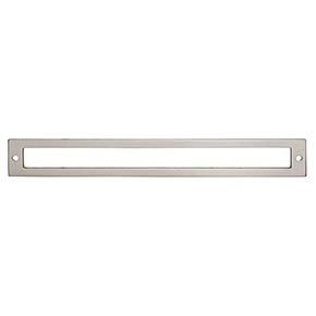 Top Knobs [TK928BSN] Die Cast Zinc Cabinet Pull Backplate - Hollin Series - Brushed Satin Nickel Finish - 8 13/16" C/C - 9 5/16" L