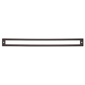 Top Knobs [TK929AG] Die Cast Zinc Cabinet Pull Backplate - Hollin Series - Ash Gray Finish - 12" C/C - 12 1/2" L