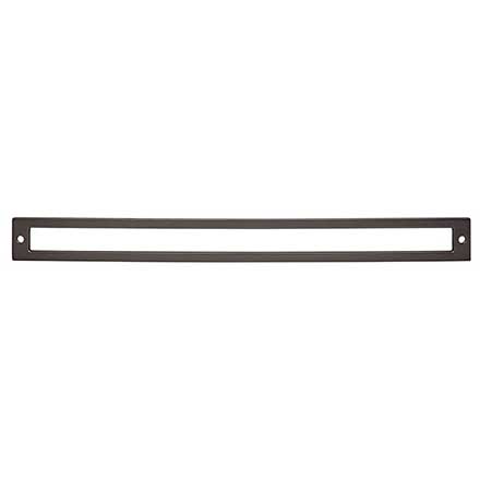 Top Knobs [TK929AG] Die Cast Zinc Cabinet Pull Backplate - Hollin Series - Ash Gray Finish - 12" C/C - 12 1/2" L