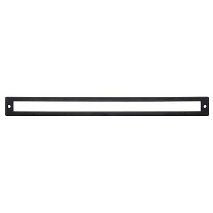 Top Knobs [TK929BLK] Die Cast Zinc Cabinet Pull Backplate - Hollin Series - Flat Black Finish - 12" C/C - 12 1/2" L