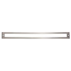 Top Knobs [TK929BSN] Die Cast Zinc Cabinet Pull Backplate - Hollin Series - Brushed Satin Nickel Finish - 12" C/C - 12 1/2" L