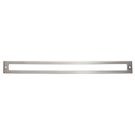 Top Knobs [TK929BSN] Die Cast Zinc Cabinet Pull Backplate - Hollin Series - Brushed Satin Nickel Finish - 12" C/C - 12 1/2" L