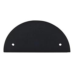 Top Knobs [TK54BLK] Die Cast Zinc Cabinet Pull Backplate - Half Circle Series - Flat Black Finish - 2 1/2&quot; C/C - 5&quot; L