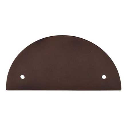 Top Knobs [TK54ORB] Die Cast Zinc Cabinet Pull Backplate - Half Circle Series - Oil Rubbed Bronze Finish - 2 1/2&quot; C/C - 5&quot; L