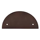 Top Knobs [TK54ORB] Die Cast Zinc Cabinet Pull Backplate - Half Circle Series - Oil Rubbed Bronze Finish - 2 1/2" C/C - 5" L