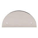 Top Knobs [TK54PN] Die Cast Zinc Cabinet Pull Backplate - Half Circle Series - Polished Nickel Finish - 2 1/2&quot; C/C - 5&quot; L