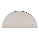 Top Knobs [TK54PN] Die Cast Zinc Cabinet Pull Backplate - Half Circle Series - Polished Nickel Finish - 2 1/2" C/C - 5" L