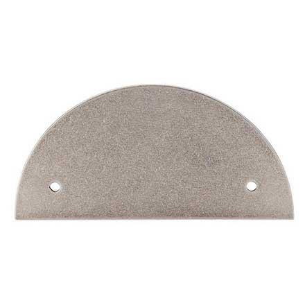 Top Knobs [TK54PTA] Die Cast Zinc Cabinet Pull Backplate - Half Circle Series - Pewter Antique Finish - 2 1/2" C/C - 5" L