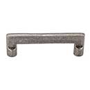 Top Knobs [M1360] Solid Bronze Cabinet Pull Handle - Flat Sided Pull Series - Standard Size - Silicon Bronze Light Finish - 4&quot; C/C - 4 5/8&quot; L