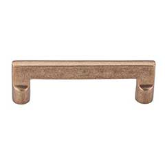 Top Knobs [M1361] Solid Bronze Cabinet Pull Handle - Flat Sided Pull Series - Standard Size - Light Bronze Finish - 4&quot; C/C - 4 5/8&quot; L