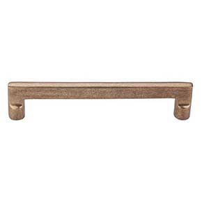 Top Knobs [M1366] Solid Bronze Cabinet Pull Handle - Flat Sided Pull Series - Oversized - Light Bronze Finish - 6" C/C - 6 5/8" L