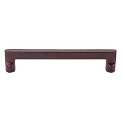 Top Knobs [M1368] Solid Bronze Cabinet Pull Handle - Flat Sided Pull Series - Oversized - Mahogany Bronze Finish - 6&quot; C/C - 6 5/8&quot; L
