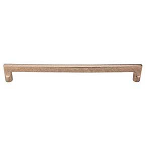 Top Knobs [M1376] Solid Bronze Cabinet Pull Handle - Flat Sided Pull Series - Oversized - Light Bronze Finish - 12" C/C - 12 3/4" L
