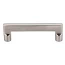 Top Knobs [M1972] Solid Bronze Cabinet Pull Handle - Flat Sided Pull Series - Standard Size - Brushed Satin Nickel Finish - 4&quot; C/C - 4 5/8&quot; L