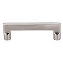 Top Knobs [M1972] Solid Bronze Cabinet Pull Handle - Flat Sided Pull Series - Standard Size - Brushed Satin Nickel Finish - 4&quot; C/C - 4 5/8&quot; L