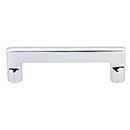 Top Knobs [M1973] Solid Bronze Cabinet Pull Handle - Flat Sided Pull Series - Standard Size - Polished Chrome Finish - 4&quot; C/C - 4 5/8&quot; L