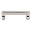Top Knobs [M1974] Solid Bronze Cabinet Pull Handle - Flat Sided Pull Series - Standard Size - Polished Nickel Finish - 4&quot; C/C - 4 5/8&quot; L