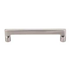 Top Knobs [M1975] Solid Bronze Cabinet Pull Handle - Flat Sided Pull Series - Oversized - Brushed Satin Nickel Finish - 6&quot; C/C - 6 5/8&quot; L