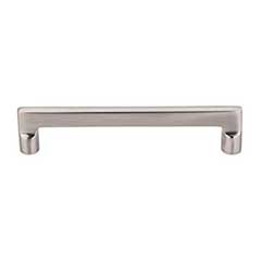 Top Knobs [M1975] Solid Bronze Cabinet Pull Handle - Flat Sided Pull Series - Oversized - Brushed Satin Nickel Finish - 6" C/C - 6 5/8" L