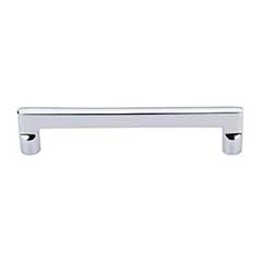 Top Knobs [M1976] Solid Bronze Cabinet Pull Handle - Flat Sided Pull Series - Oversized - Polished Chrome Finish - 6&quot; C/C - 6 5/8&quot; L
