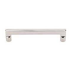 Top Knobs [M1977] Solid Bronze Cabinet Pull Handle - Flat Sided Pull Series - Oversized - Polished Nickel Finish - 6&quot; C/C - 6 5/8&quot; L