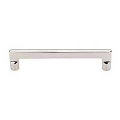Top Knobs [M1977] Solid Bronze Cabinet Pull Handle - Flat Sided Pull Series - Oversized - Polished Nickel Finish - 6" C/C - 6 5/8" L