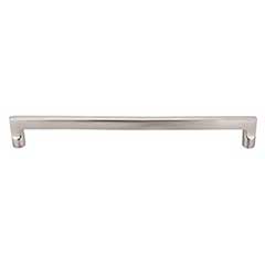 Top Knobs [M1981] Solid Bronze Cabinet Pull Handle - Flat Sided Pull Series - Oversized - Brushed Satin Nickel Finish - 12&quot; C/C - 12 3/4&quot; L