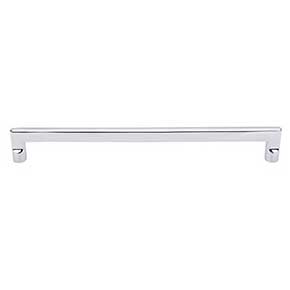 Top Knobs [M1982] Solid Bronze Cabinet Pull Handle - Flat Sided Pull Series - Oversized - Polished Chrome Finish - 12" C/C - 12 3/4" L