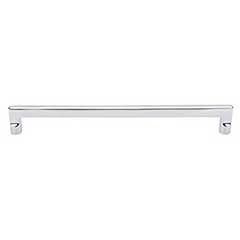 Top Knobs [M1982] Solid Bronze Cabinet Pull Handle - Flat Sided Pull Series - Oversized - Polished Chrome Finish - 12" C/C - 12 3/4" L