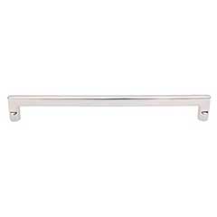 Top Knobs [M1983] Solid Bronze Cabinet Pull Handle - Flat Sided Pull Series - Oversized - Polished Nickel Finish - 12&quot; C/C - 12 3/4&quot; L