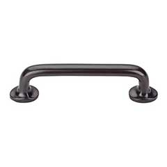 Top Knobs [M1387] Solid Bronze Cabinet Pull Handle - Rounded Pull Series - Standard Size - Medium Bronze Finish - 4&quot; C/C - 5&quot; L