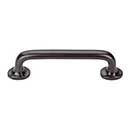 Top Knobs [M1387] Solid Bronze Cabinet Pull Handle - Rounded Pull Series - Standard Size - Medium Bronze Finish - 4" C/C - 5" L