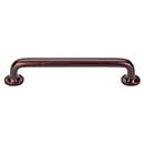 Top Knobs [M1393] Solid Bronze Cabinet Pull Handle - Rounded Pull Series - Oversized - Mahogany Bronze Finish - 6" C/C - 7" L