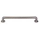 Top Knobs [M1400] Solid Bronze Cabinet Pull Handle - Rounded Pull Series - Oversized - Silicon Bronze Light Finish - 12" C/C - 13 1/2" L