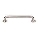 Top Knobs [M1990] Solid Bronze Cabinet Pull Handle - Rounded Pull Series - Oversized - Brushed Satin Nickel Finish - 6" C/C - 7" L