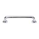 Top Knobs [M1991] Solid Bronze Cabinet Pull Handle - Rounded Pull Series - Oversized - Polished Chrome Finish - 6" C/C - 7" L