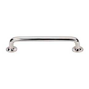 Top Knobs [M1992] Solid Bronze Cabinet Pull Handle - Rounded Pull Series - Oversized - Polished Nickel Finish - 6" C/C - 7" L