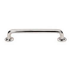 Top Knobs [M1992] Solid Bronze Cabinet Pull Handle - Rounded Pull Series - Oversized - Polished Nickel Finish - 6&quot; C/C - 7&quot; L
