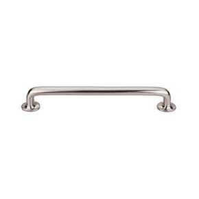 Top Knobs [M1993] Solid Bronze Cabinet Pull Handle - Rounded Pull Series - Oversized - Brushed Satin Nickel Finish - 9" C/C - 10 1/4" L