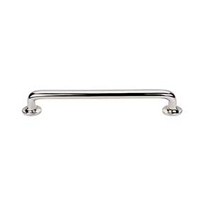 Top Knobs [M1995] Solid Bronze Cabinet Pull Handle - Rounded Pull Series - Oversized - Polished Nickel Finish - 9" C/C - 10 1/4" L