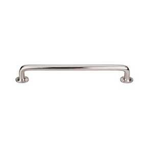 Top Knobs [M1996] Solid Bronze Cabinet Pull Handle - Rounded Pull Series - Oversized - Brushed Satin Nickel Finish - 12" C/C - 13 1/2" L