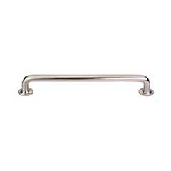 Top Knobs [M1996] Solid Bronze Cabinet Pull Handle - Rounded Pull Series - Oversized - Brushed Satin Nickel Finish - 12" C/C - 13 1/2" L